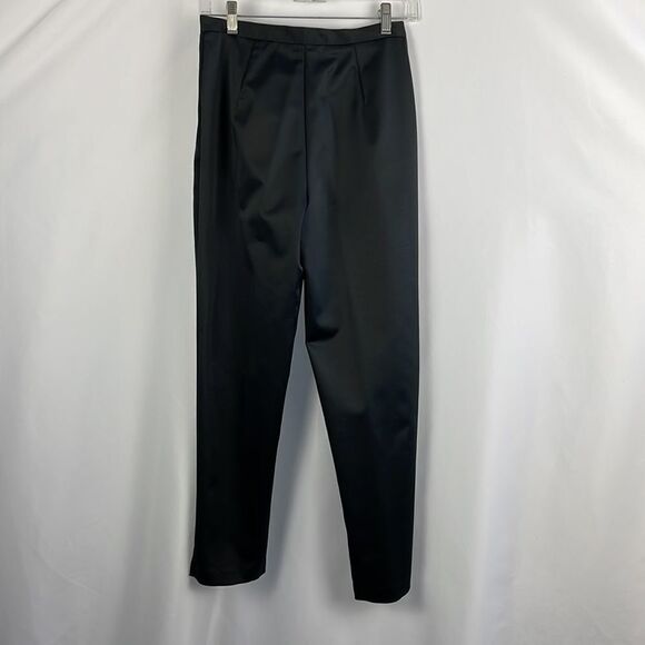 Giorgio Armani Black Satin Trousers - Picture 3 of 4